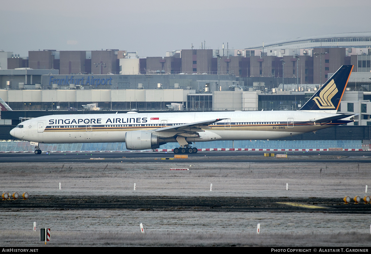 Aircraft Photo of 9V-SWS | Boeing 777-312/ER | Singapore Airlines | AirHistory.net #428772