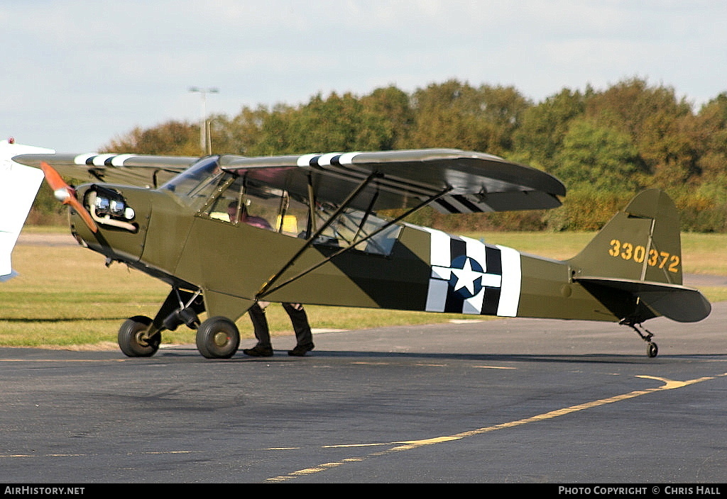 Aircraft Photo of G-AISX / 330372 | Piper L-4H(90) Cub (J-3C-90) | USA - Air Force | AirHistory.net #428775