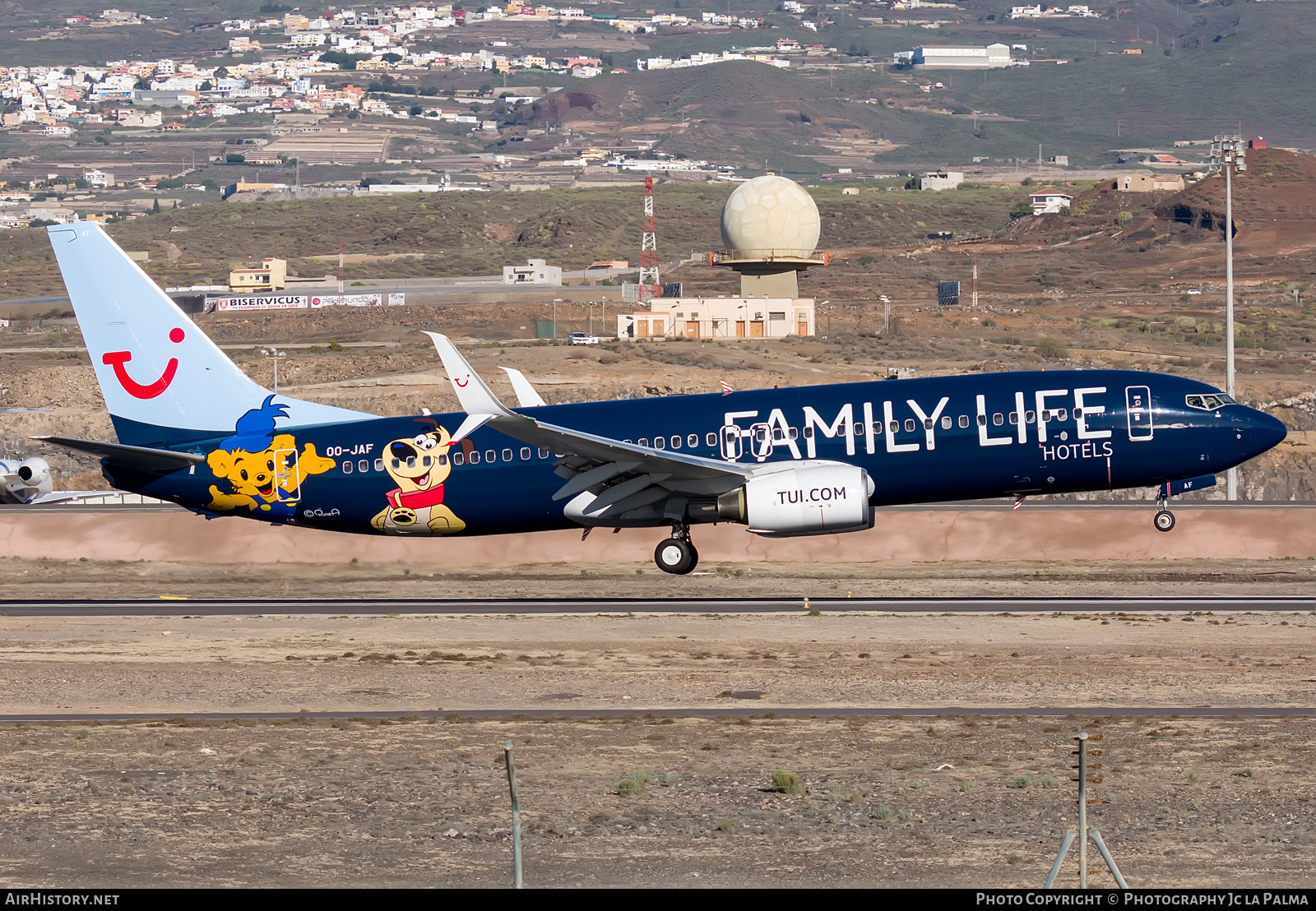 Aircraft Photo of OO-JAF | Boeing 737-8K5 | TUI | AirHistory.net #428807