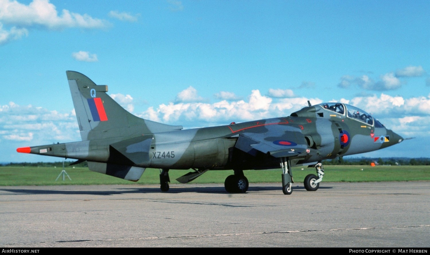 Aircraft Photo of XZ445 | Hawker Siddeley Harrier T4 | UK - Air Force | AirHistory.net #428849