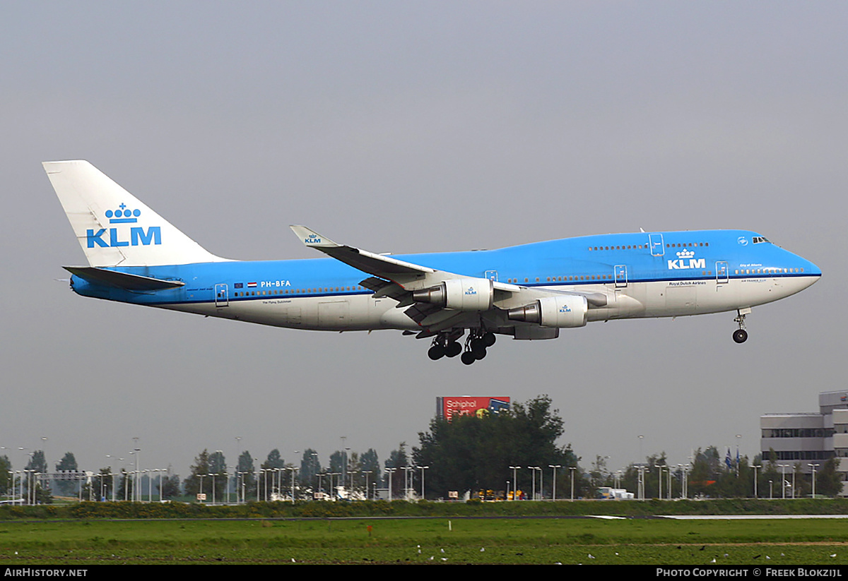 Aircraft Photo of PH-BFA | Boeing 747-406 | KLM - Royal Dutch Airlines | AirHistory.net #428873