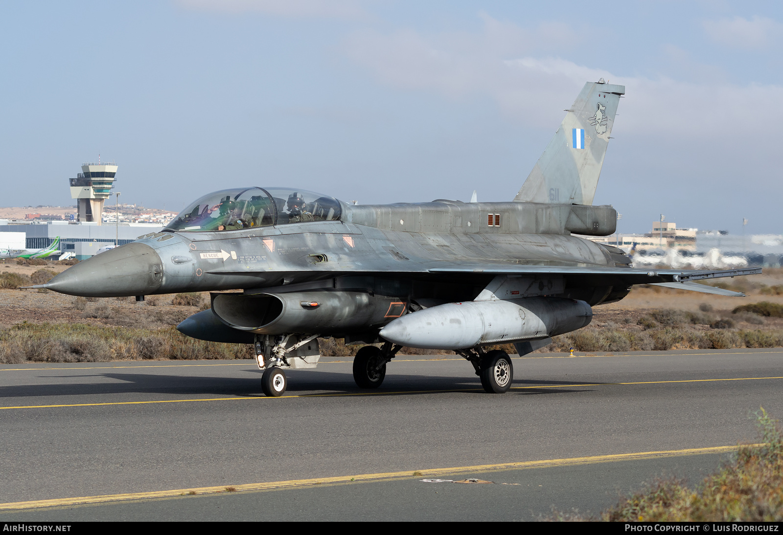 Aircraft Photo of 611 | Lockheed Martin F-16D Fighting Falcon | Greece - Air Force | AirHistory.net #428919