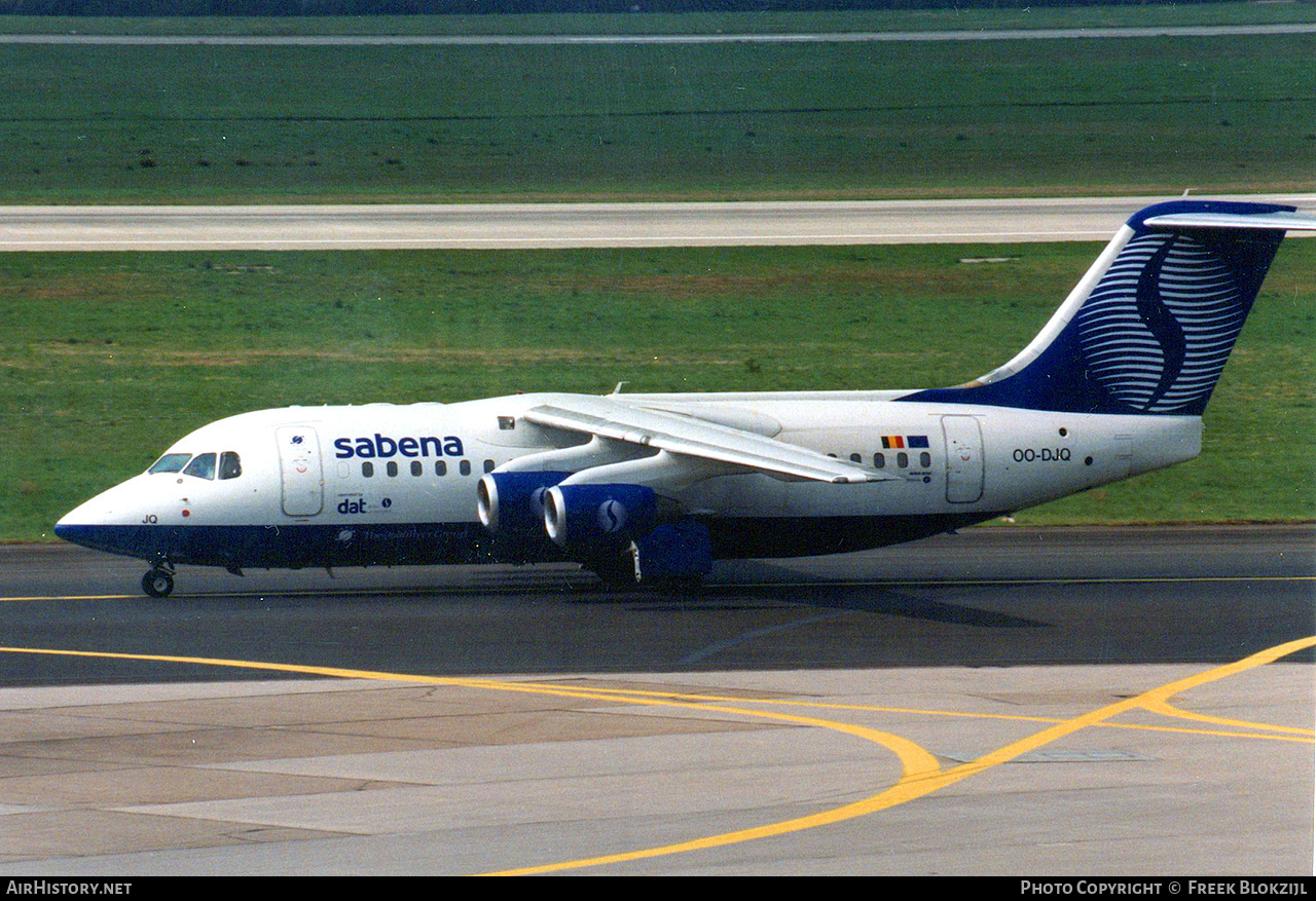 Aircraft Photo of OO-DJQ | British Aerospace Avro 146-RJ85 | Sabena | AirHistory.net #428959