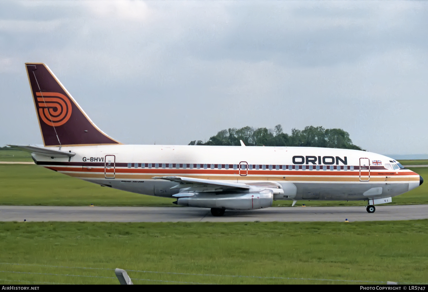 Aircraft Photo of G-BHVI | Boeing 737-2T5/Adv | Orion Airways | AirHistory.net #428961