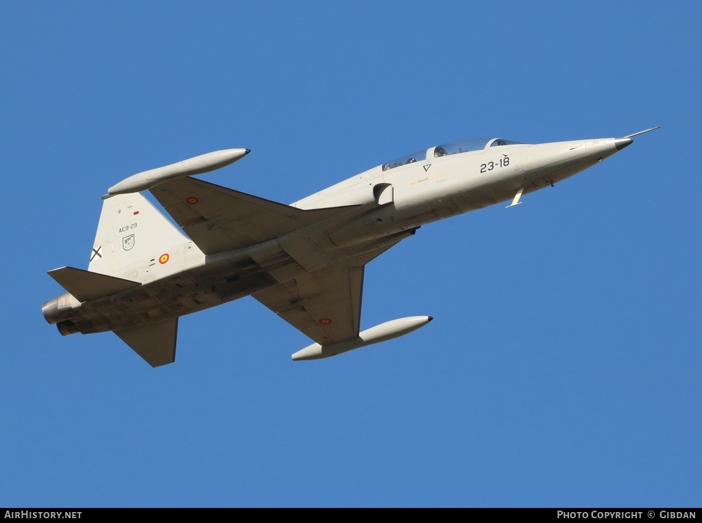 Aircraft Photo of AE.9-29 | Northrop SF-5B Freedom Fighter | Spain - Air Force | AirHistory.net #428991