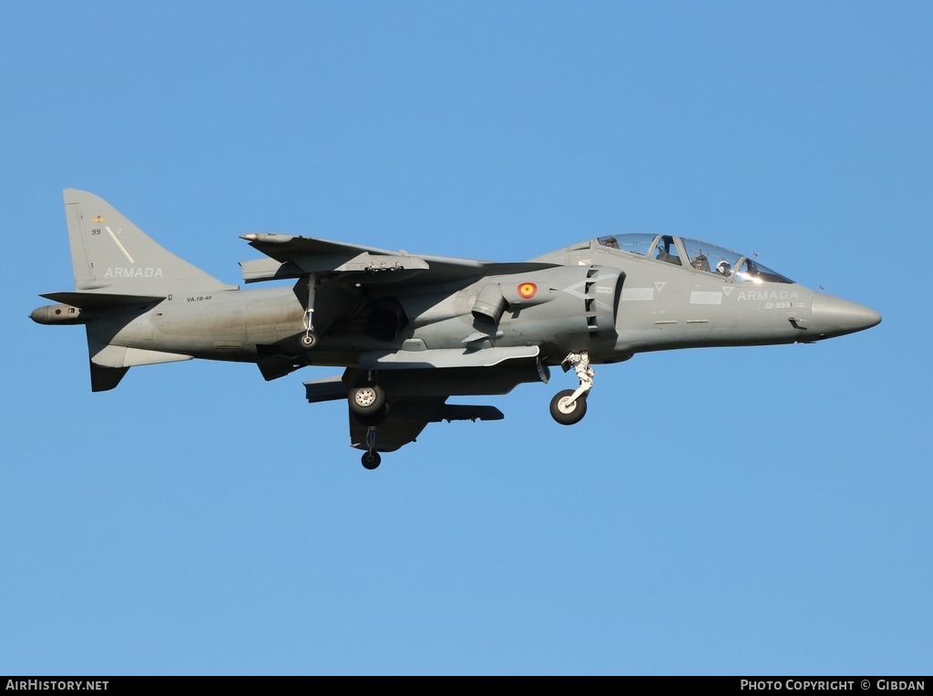 Aircraft Photo of VA.1B-40 | McDonnell Douglas TAV-8B Harrier II | Spain - Navy | AirHistory.net #428992