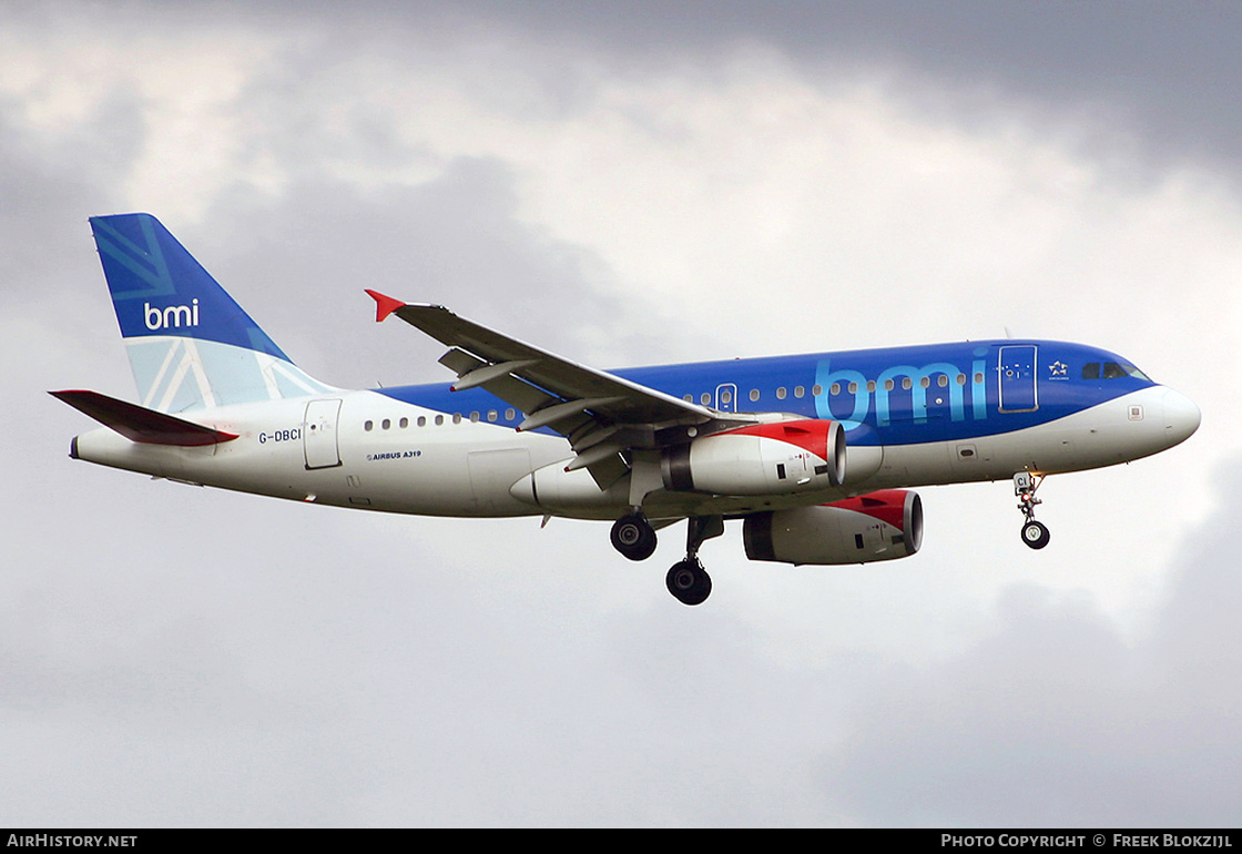 Aircraft Photo of G-DBCI | Airbus A319-132 | BMI - British Midland International | AirHistory.net #429051