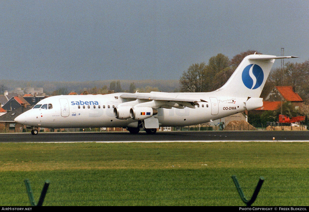 Aircraft Photo of OO-DWA | British Aerospace Avro 146-RJ100 | Sabena | AirHistory.net #429058