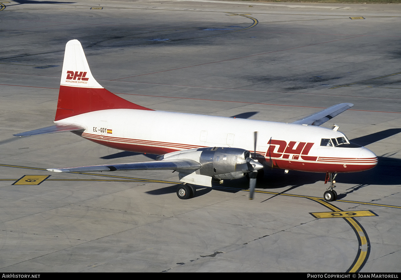 Aircraft Photo of EC-GDY | Convair 580/F | DHL Worldwide Express | AirHistory.net #429094