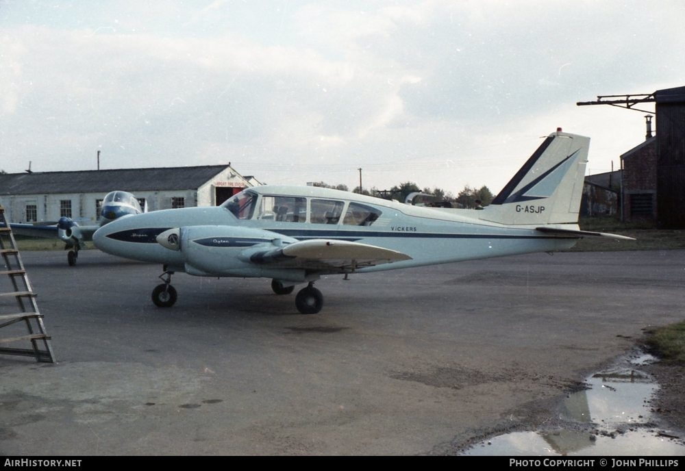 Aircraft Photo of G-ASJP | Piper PA-23-250 Aztec B | Vickers | AirHistory.net #429099