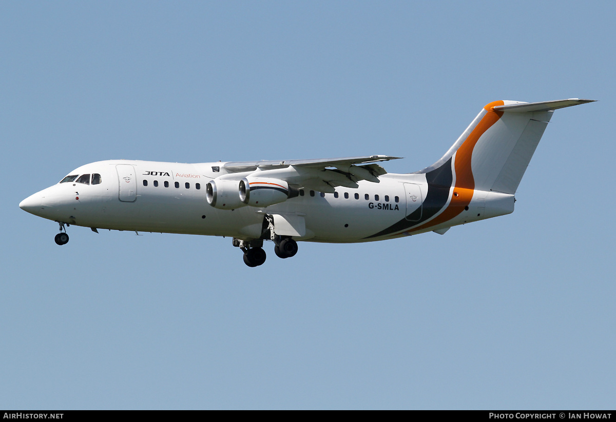 Aircraft Photo of G-SMLA | British Aerospace BAe-146-200 | Jota Aviation | AirHistory.net #429110