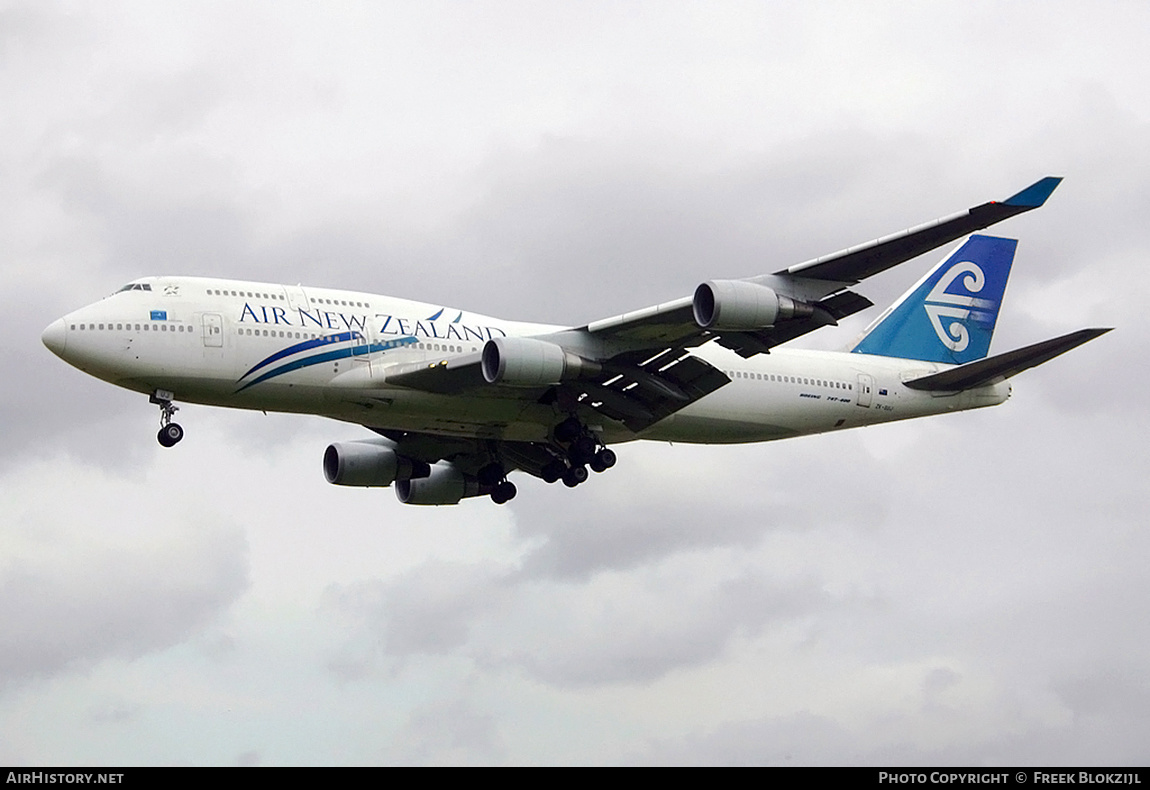 Aircraft Photo of ZK-SUJ | Boeing 747-4F6 | Air New Zealand | AirHistory.net #429125