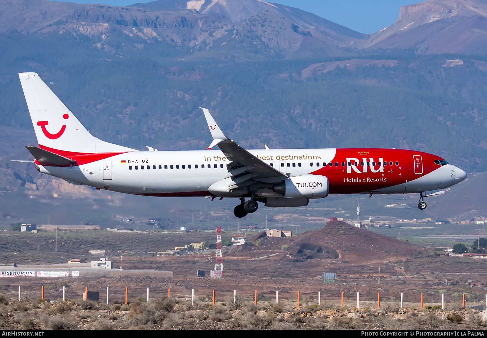 Aircraft Photo of D-ATUZ | Boeing 737-8K5 | TUI | AirHistory.net #429158