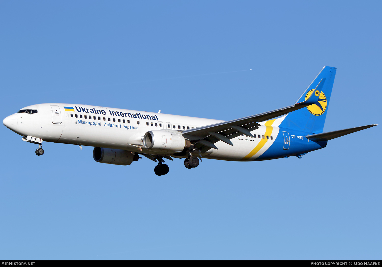Aircraft Photo of UR-PSX | Boeing 737-8EH | Ukraine International Airlines | AirHistory.net #429187