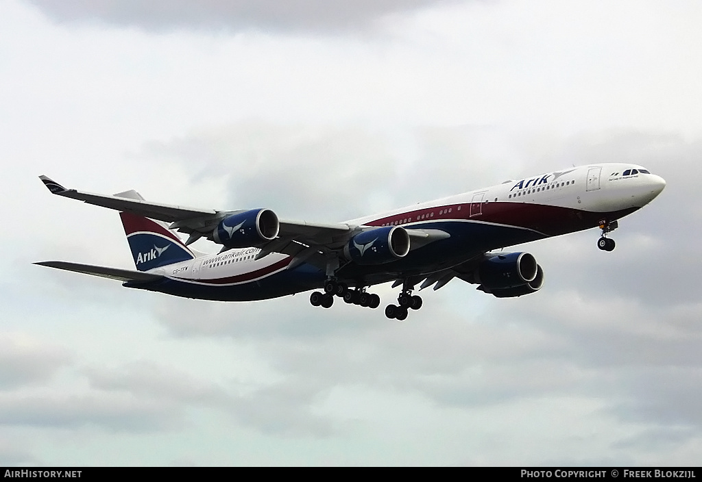 Aircraft Photo of CS-TFW | Airbus A340-542 | Arik Air | AirHistory.net #429195