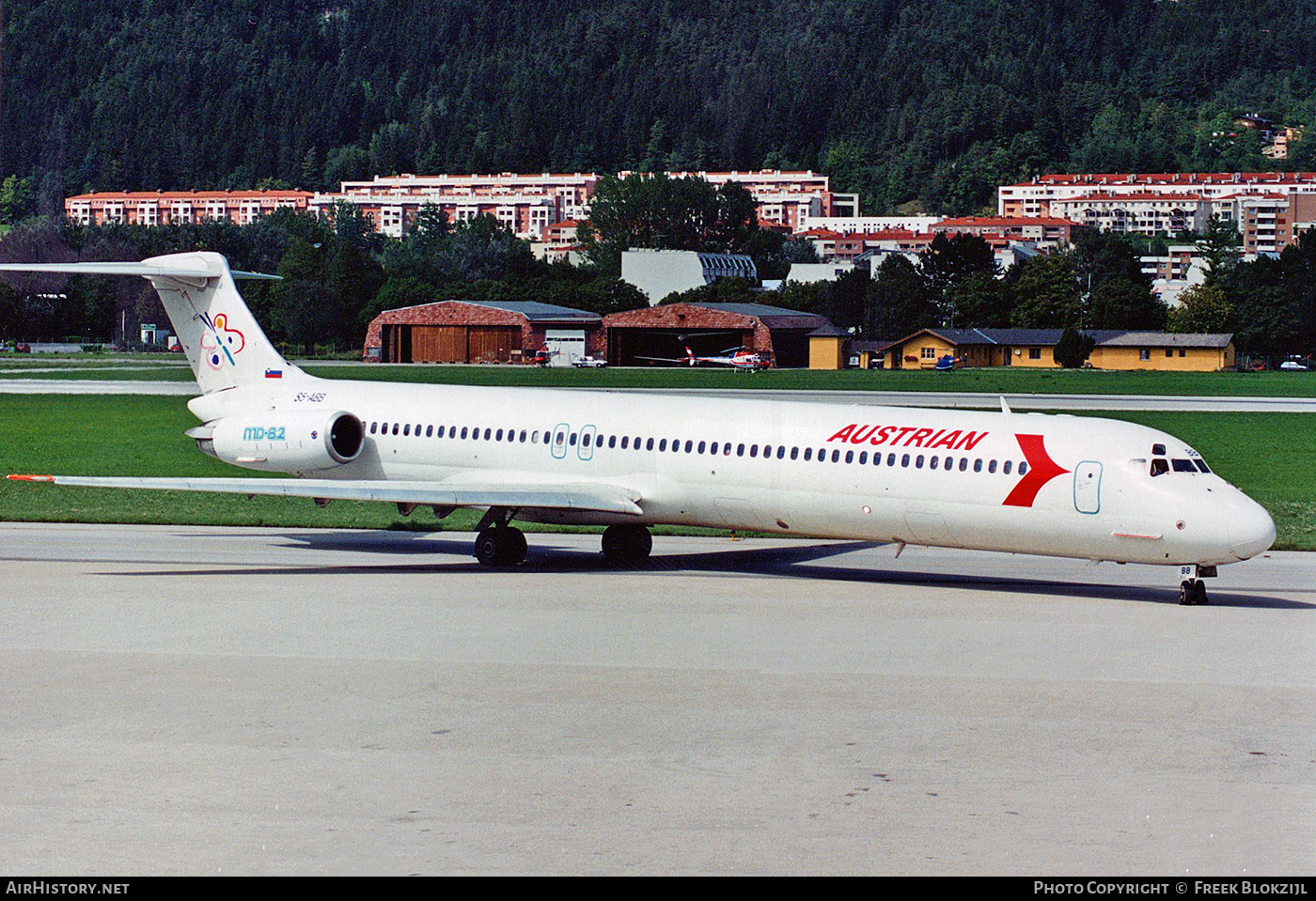 Aircraft Photo of S5-ABB | McDonnell Douglas MD-82 (DC-9-82) | Austrian Airlines | AirHistory.net #429210