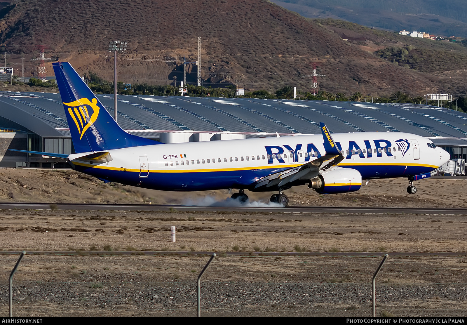 Aircraft Photo of EI-EPB | Boeing 737-8AS | Ryanair | AirHistory.net #429234
