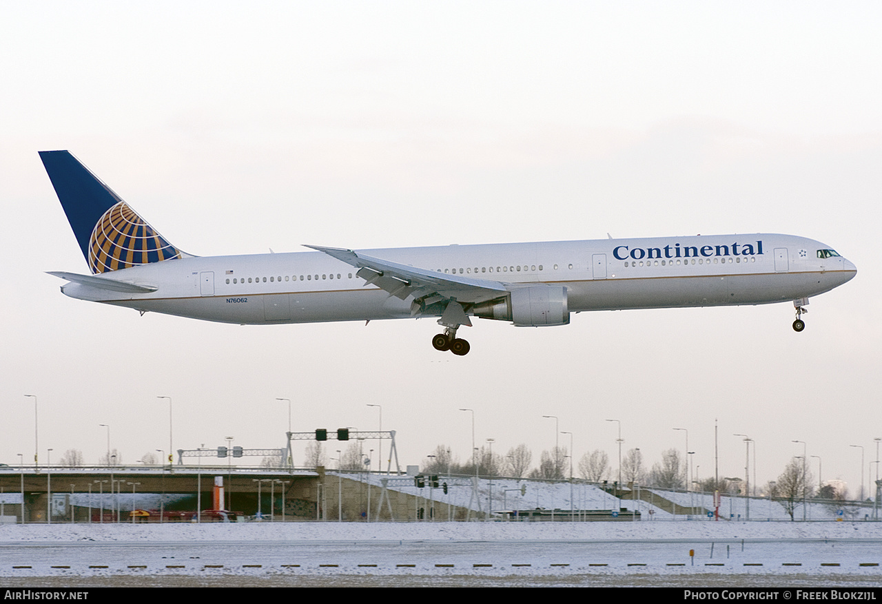 Aircraft Photo of N76062 | Boeing 767-424/ER | Continental Airlines | AirHistory.net #429236