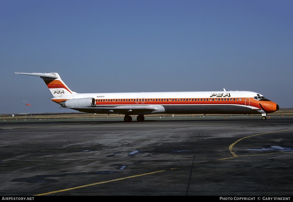 Aircraft Photo of N949PS | McDonnell Douglas MD-82 (DC-9-82) | PSA - Pacific Southwest Airlines | AirHistory.net #429256