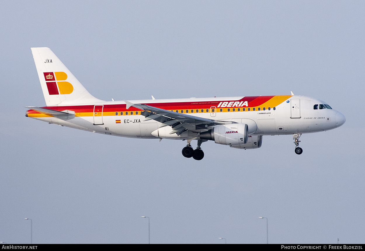 Aircraft Photo of EC-JXA | Airbus A319-111 | Iberia | AirHistory.net #429257