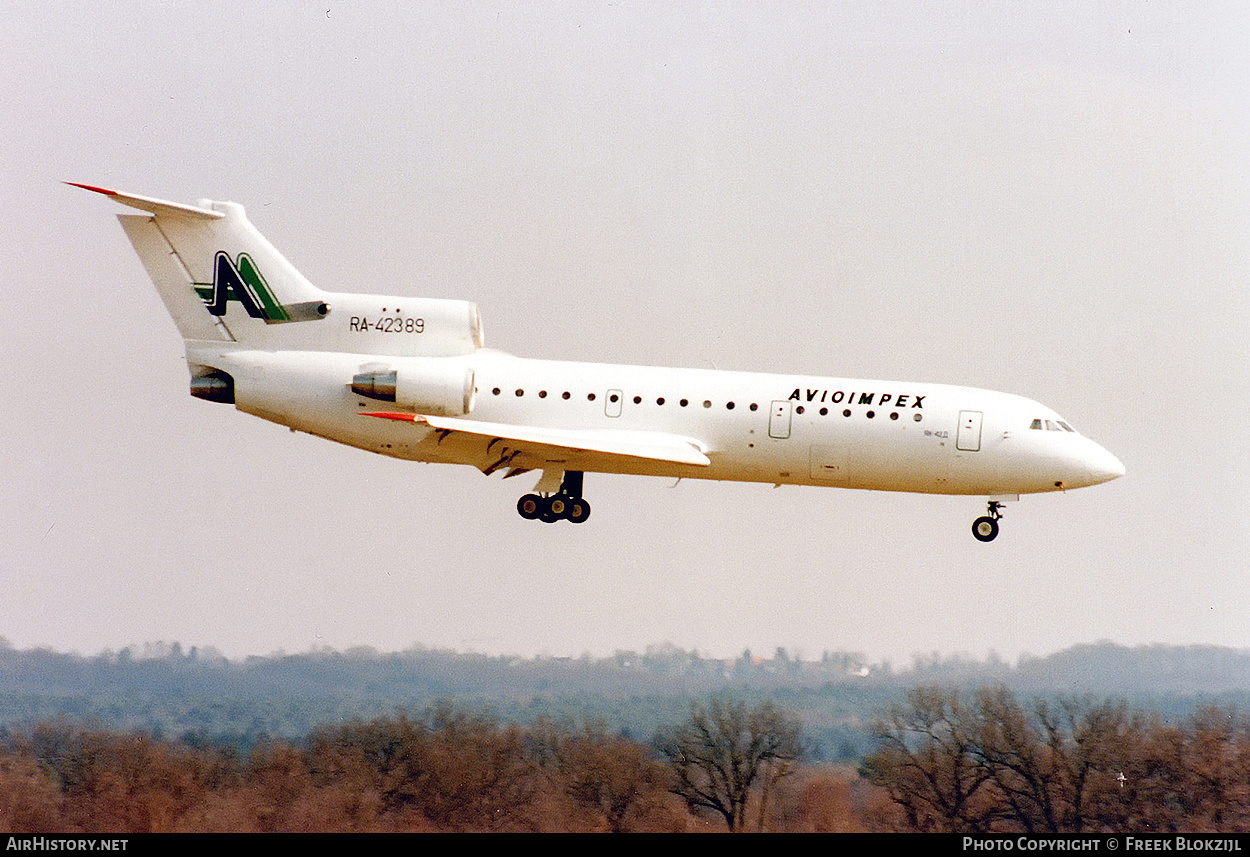 Aircraft Photo of RA-42389 | Yakovlev Yak-42D | Avioimpex | AirHistory.net #429262