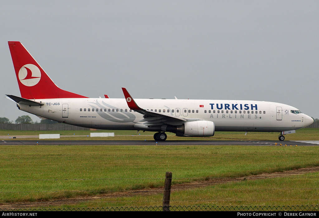 Aircraft Photo of TC-JGS | Boeing 737-8F2 | Turkish Airlines | AirHistory.net #429287