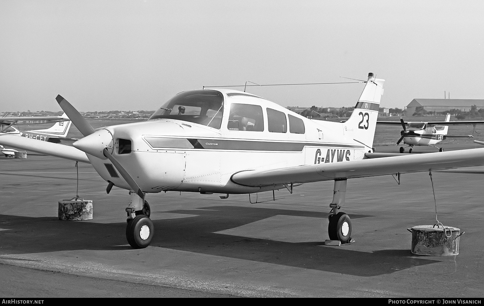 Aircraft Photo of G-AYWS | Beech C23 Sundowner 180 | AirHistory.net #429323