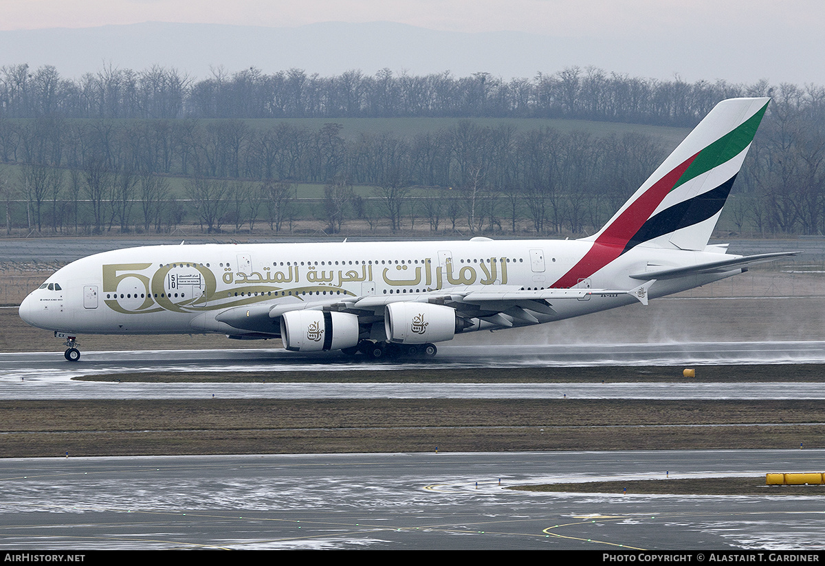 Aircraft Photo of A6-EEX | Airbus A380-861 | Emirates | AirHistory.net #429329