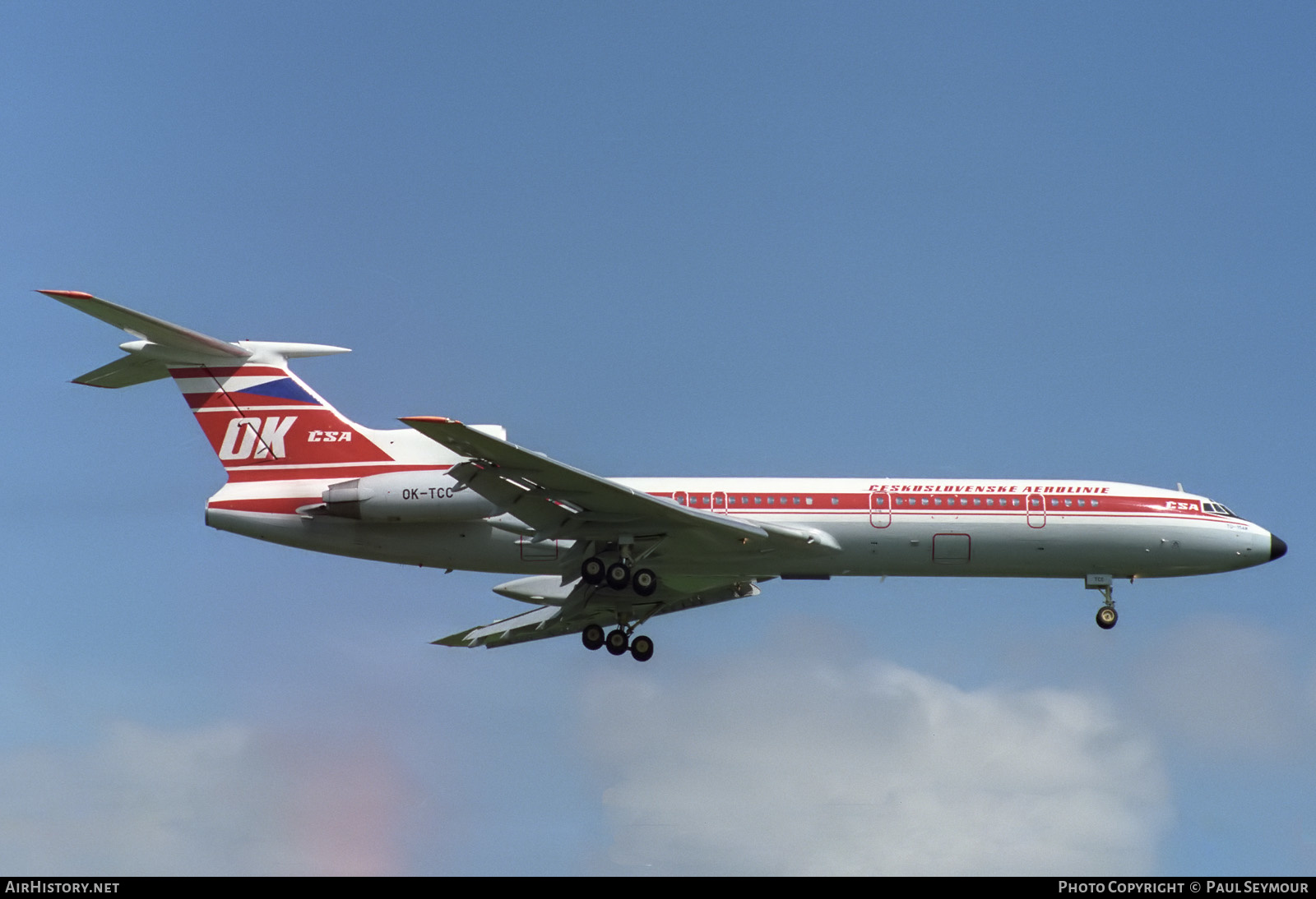 Aircraft Photo of OK-TCC | Tupolev Tu-154M | ČSA - Československé Aerolinie - Czechoslovak Airlines | AirHistory.net #429332