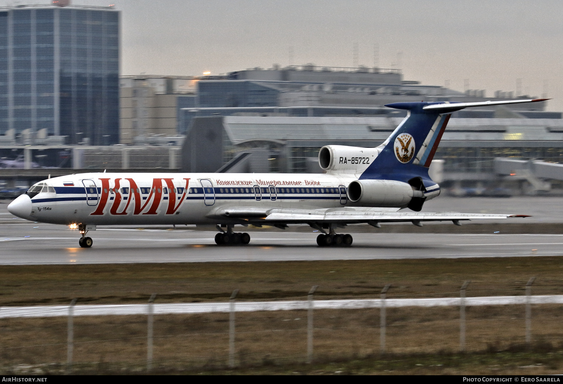 Aircraft Photo of RA-85722 | Tupolev Tu-154M | KMV - Kavkazskie Mineralnye Vody | AirHistory.net #429444