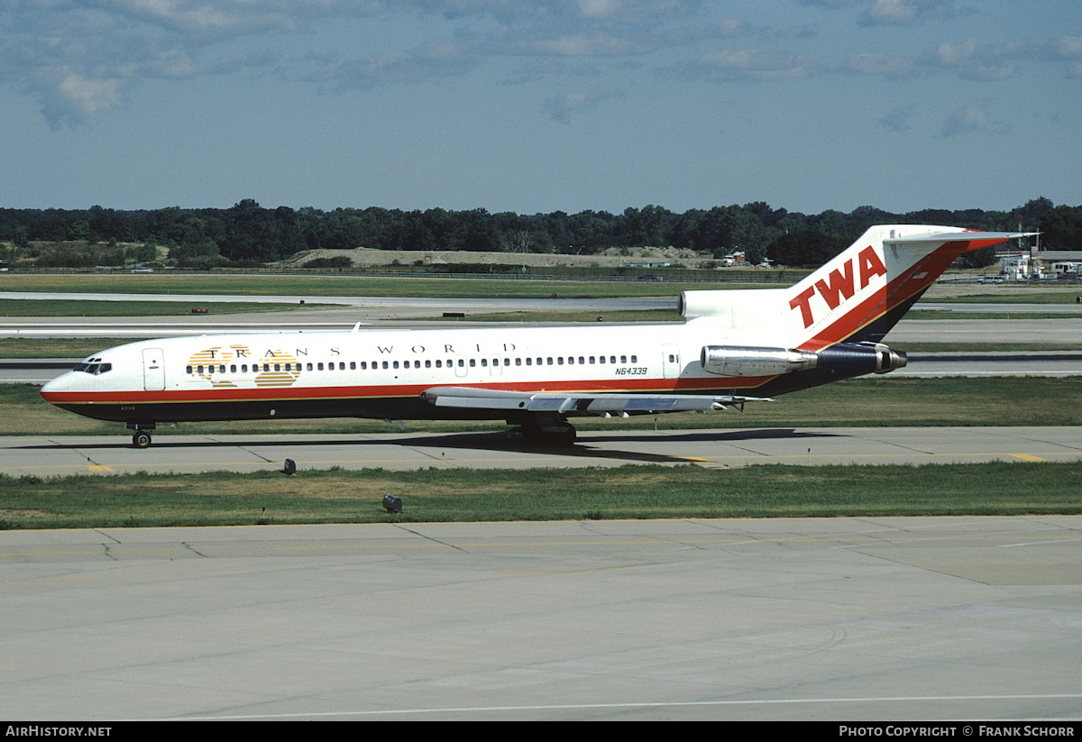 Aircraft Photo of N64339 | Boeing 727-231/Adv | Trans World Airlines - TWA | AirHistory.net #429463