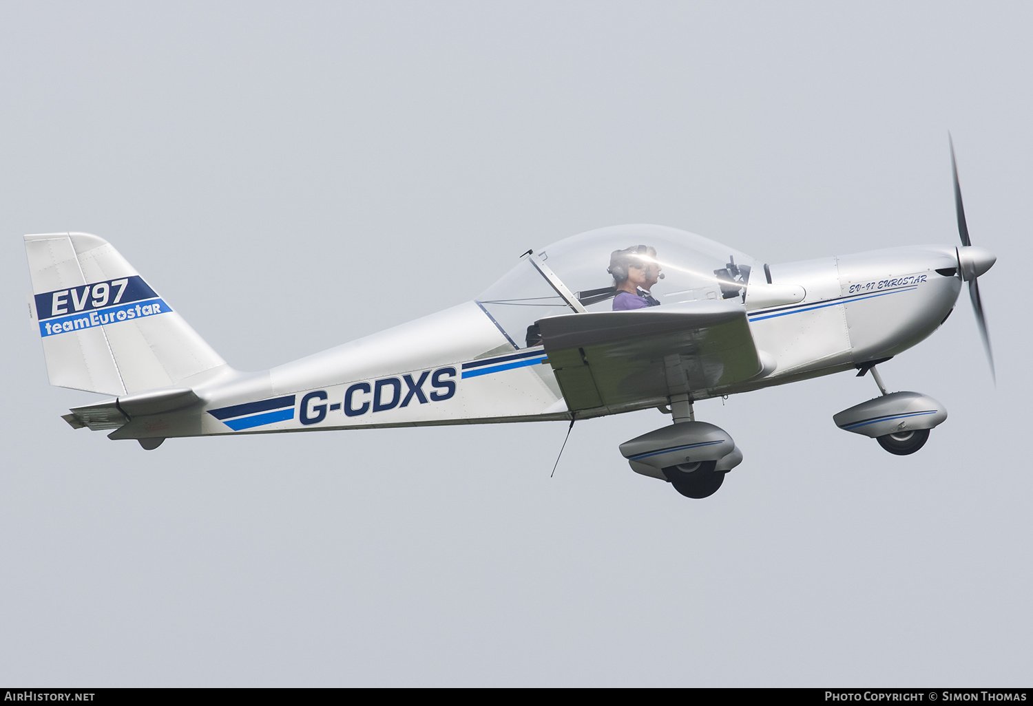Aircraft Photo of G-CDXS | Cosmik EV-97 TeamEurostar UK | AirHistory.net #429505