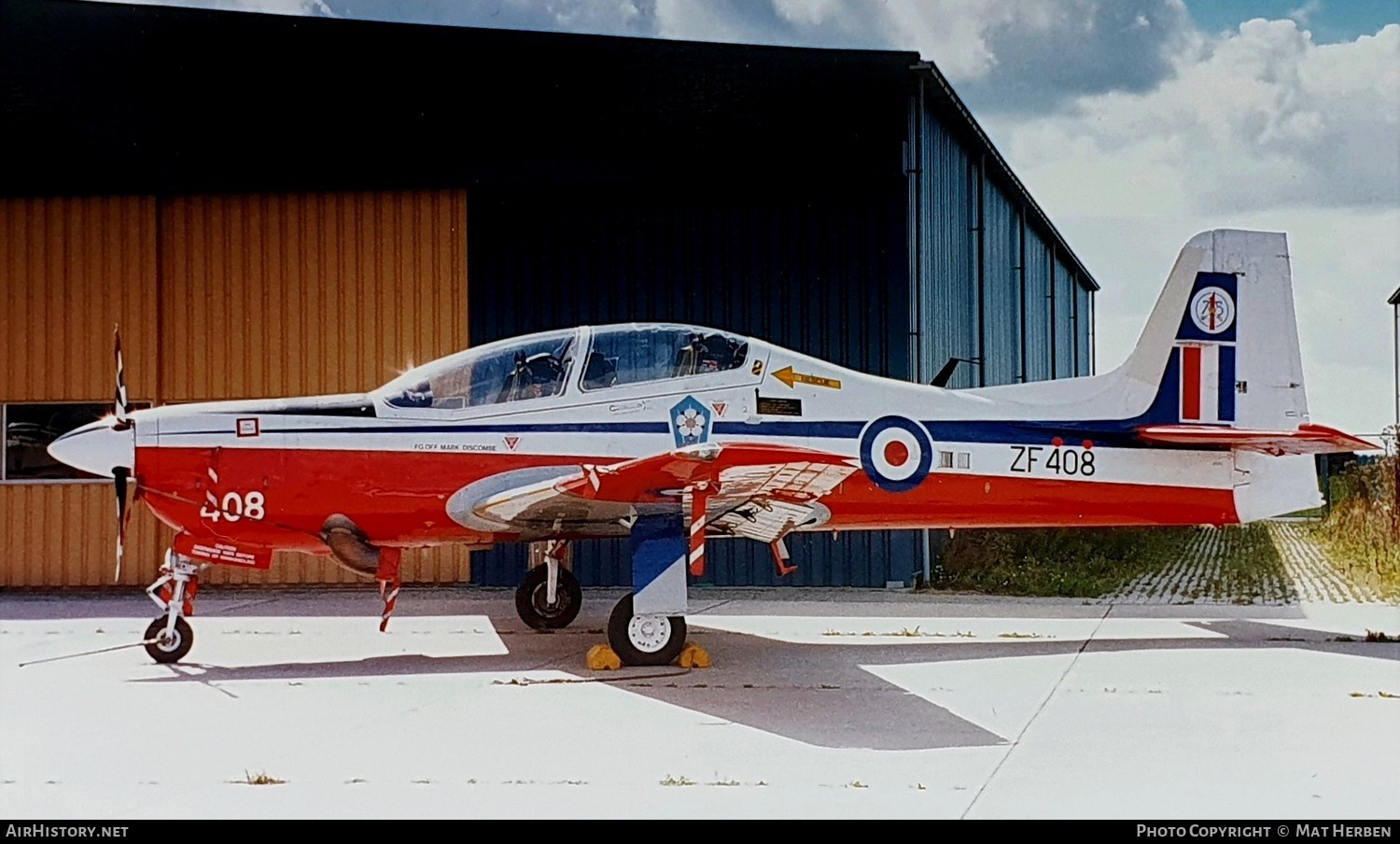 Aircraft Photo of ZF408 | Short S-312 Tucano T1 | UK - Air Force | AirHistory.net #429568