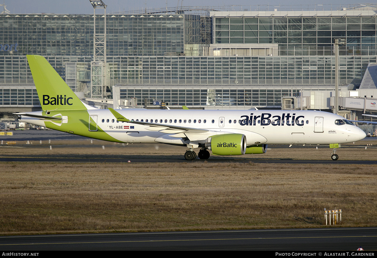 Aircraft Photo of YL-ABE | Airbus A220-371 (BD-500-1A11) | AirBaltic | AirHistory.net #429596
