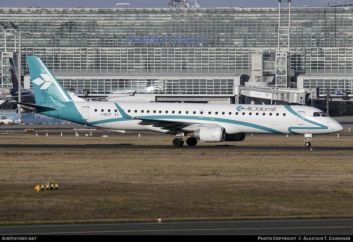 Aircraft Photo of I-ADJT | Embraer 195LR (ERJ-190-200LR) | Air Dolomiti | AirHistory.net #429598