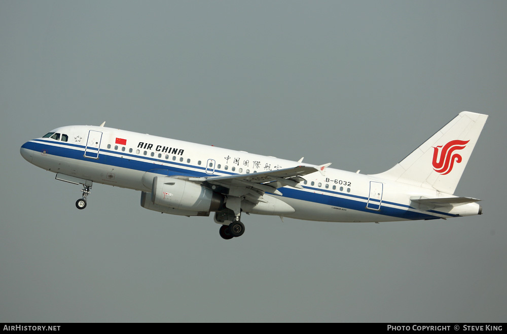 Aircraft Photo of B-6032 | Airbus A319-132 | Air China | AirHistory.net #429634