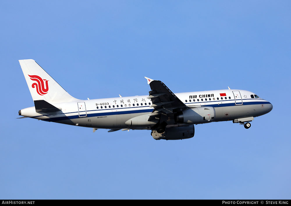 Aircraft Photo of B-6033 | Airbus A319-132 | Air China | AirHistory.net #429641
