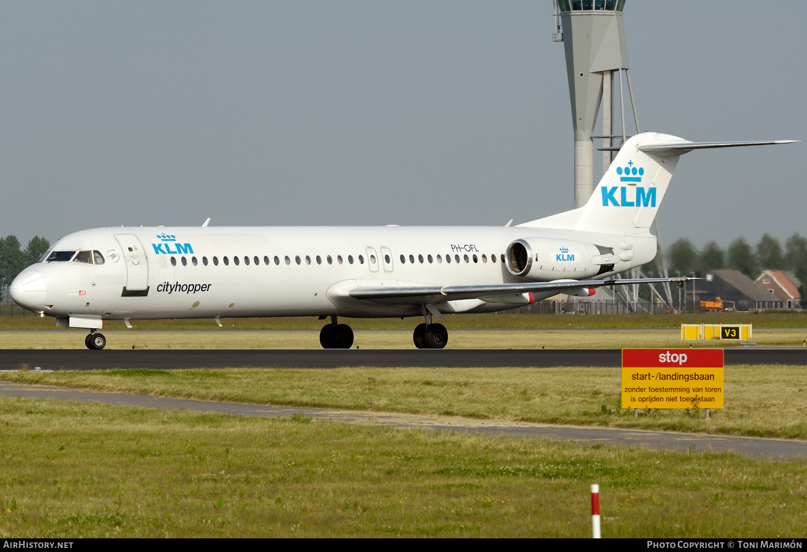 Aircraft Photo of PH-OFL | Fokker 100 (F28-0100) | KLM Cityhopper | AirHistory.net #429667