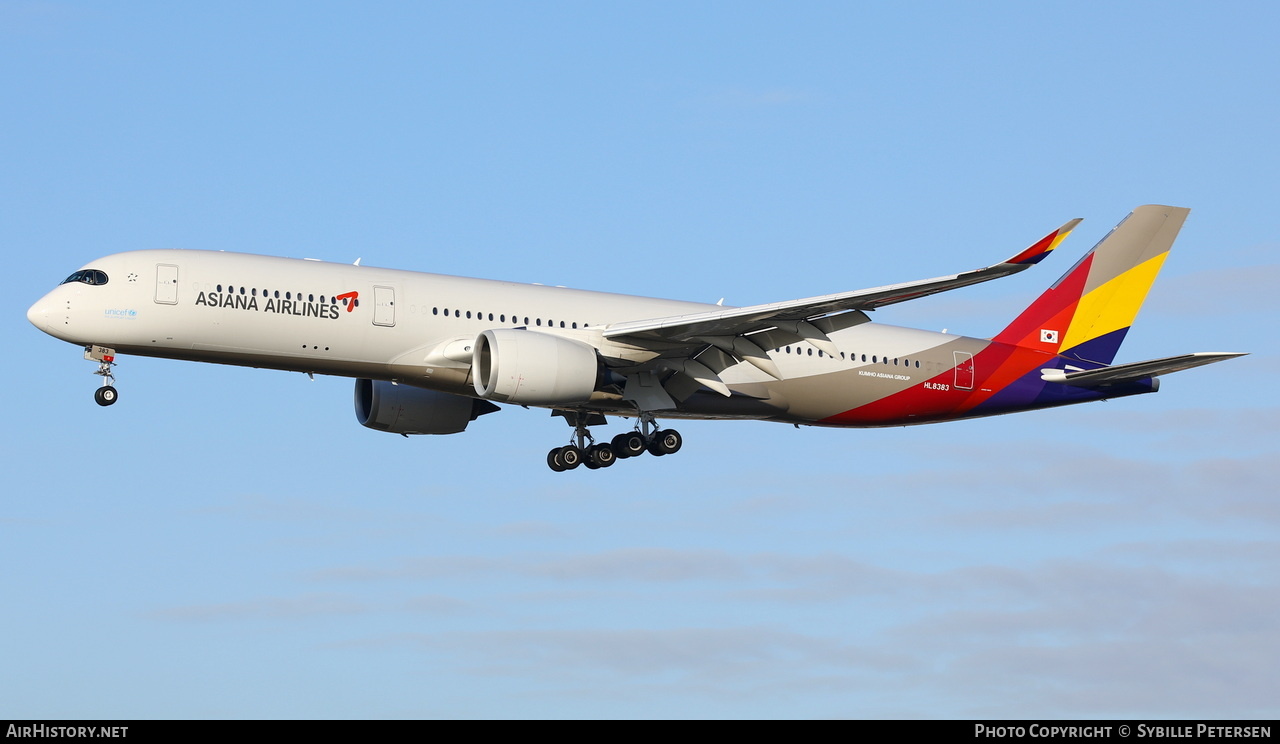 Aircraft Photo of HL8383 | Airbus A350-941 | Asiana Airlines | AirHistory.net #429682