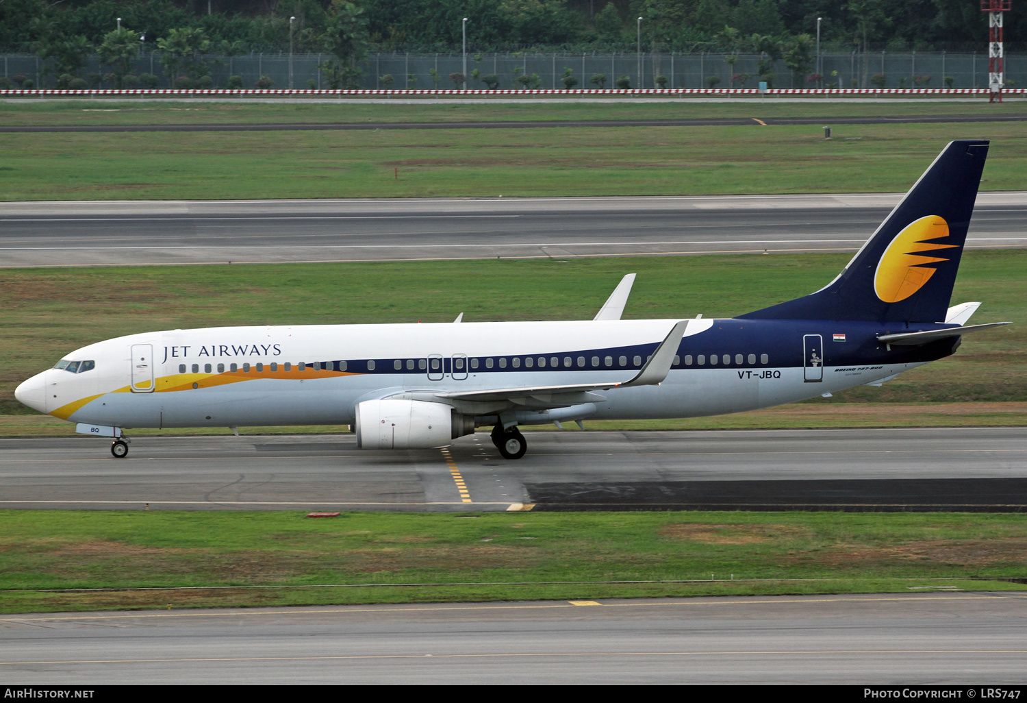 Aircraft Photo of VT-JBQ | Boeing 737-85R | Jet Airways | AirHistory.net #429712