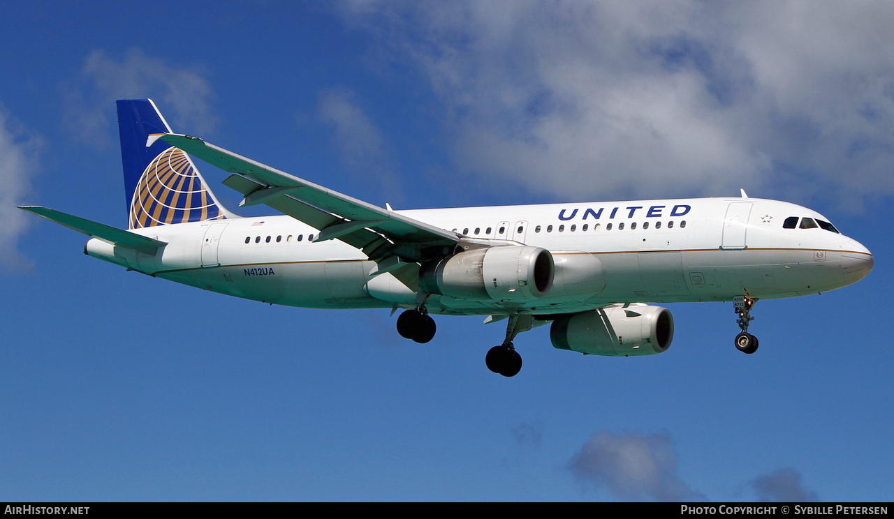 Aircraft Photo of N412UA | Airbus A320-232 | United Airlines | AirHistory.net #429728