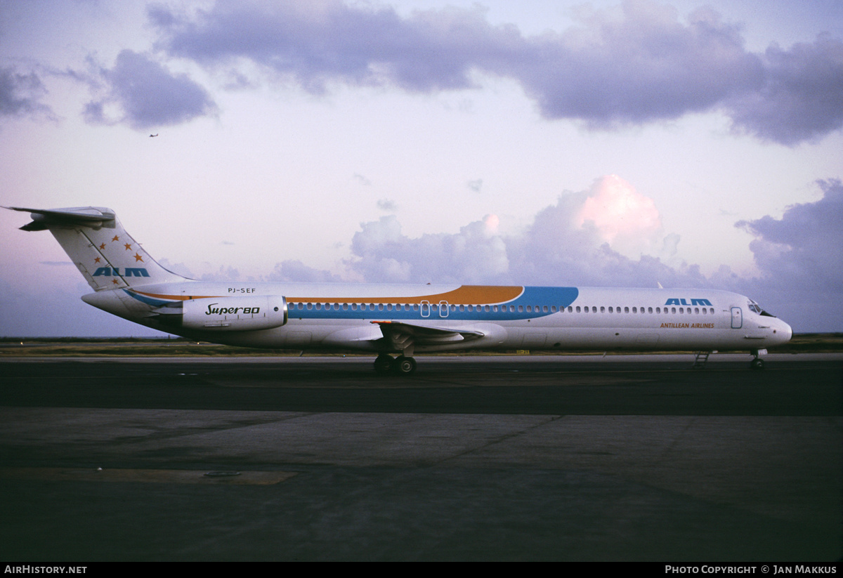 Aircraft Photo of PJ-SEF | McDonnell Douglas MD-82 (DC-9-82) | ALM Antillean Airlines | AirHistory.net #429750