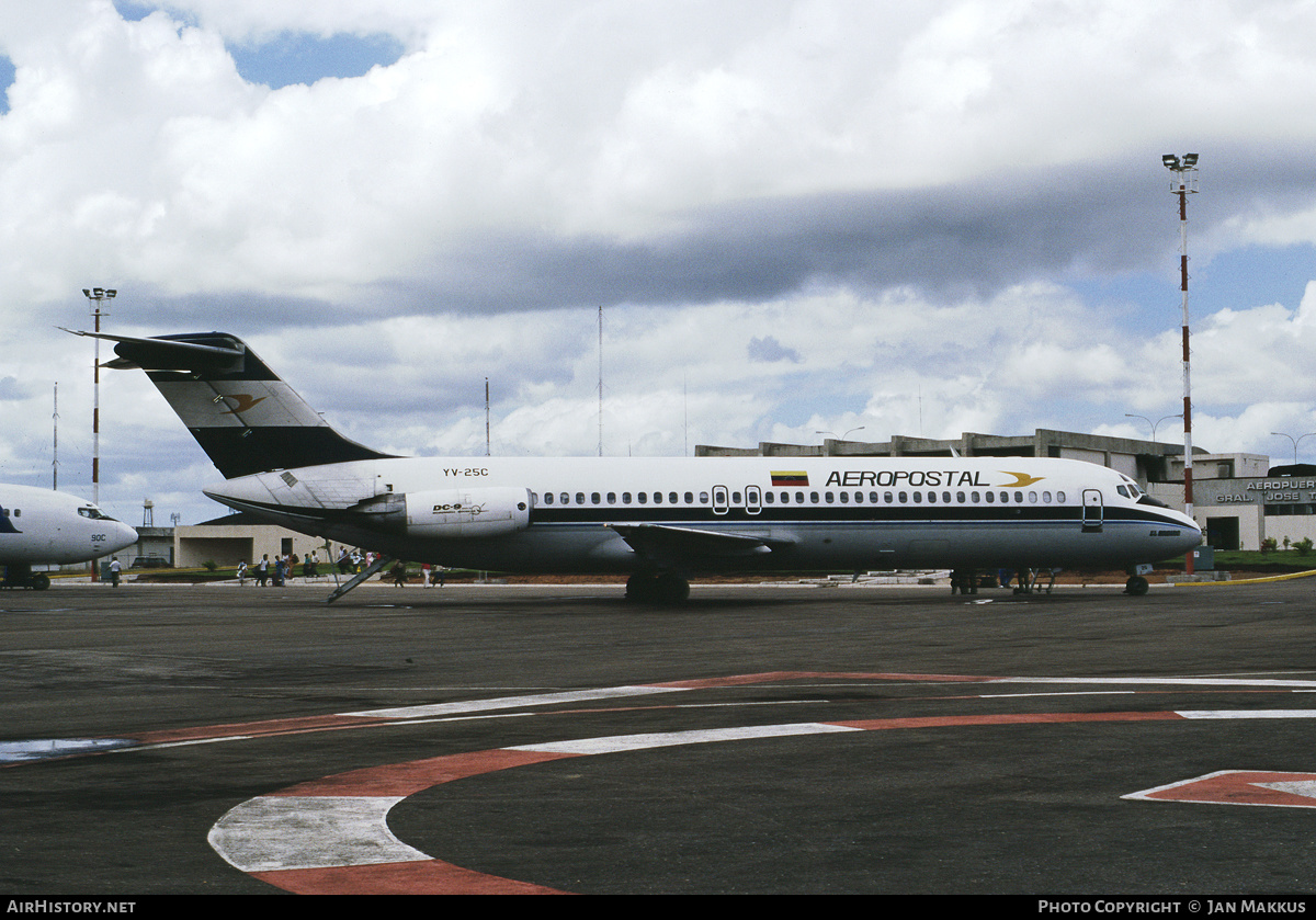 Aircraft Photo of YV-25C | McDonnell Douglas DC-9-32 | Aeropostal | AirHistory.net #429787