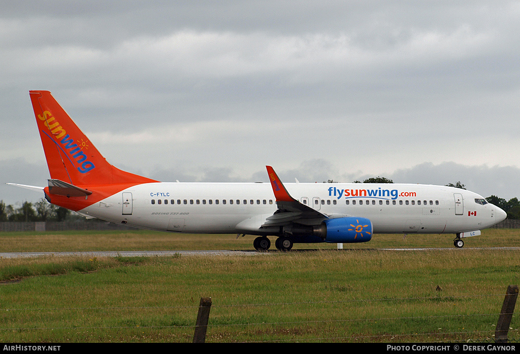 Aircraft Photo of C-FYLC | Boeing 737-8BK | Sunwing Airlines | AirHistory.net #429811