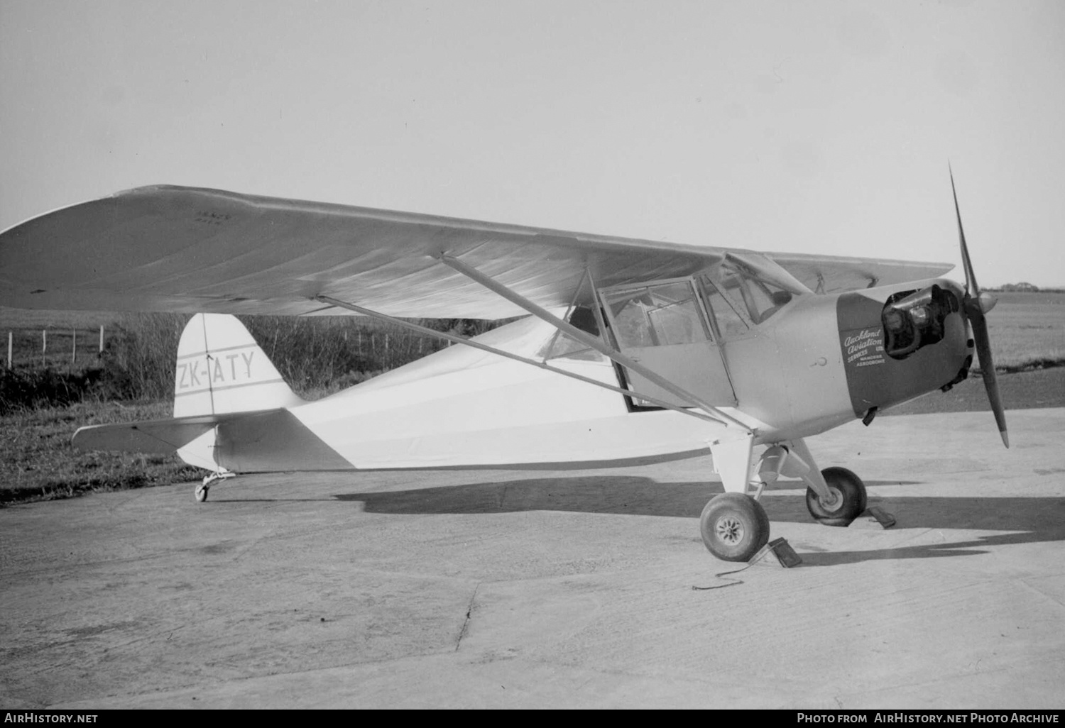 Aircraft Photo of ZK-ATY | Taylorcraft L-2A Grasshopper (O-57A) | Auckland Aviation Services | AirHistory.net #429912