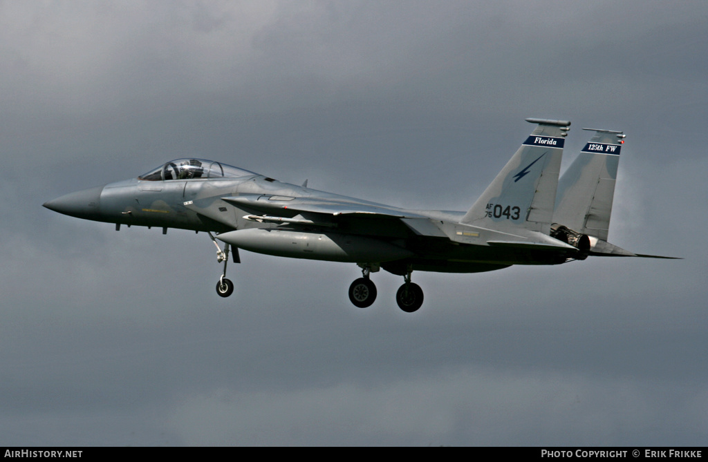 Aircraft Photo of 75-0043 / AF75043 | McDonnell Douglas F-15A Eagle | USA - Air Force | AirHistory.net #429933