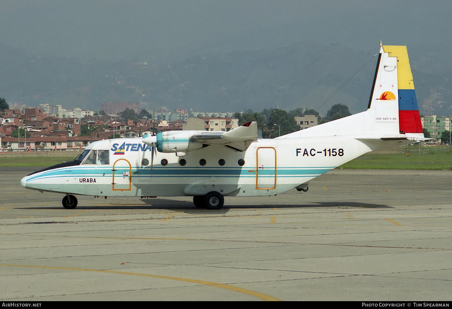 Aircraft Photo of FAC-1158 | CASA C-212-300M Aviocar | Colombia - Satena | AirHistory.net #430000