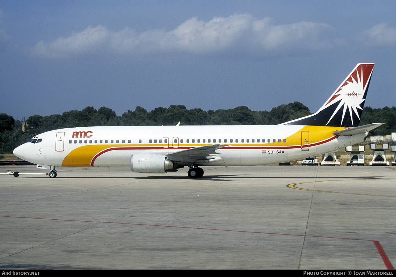Aircraft Photo of SU-SAA | Boeing 737-46B | AMC Airlines | AirHistory.net #430024