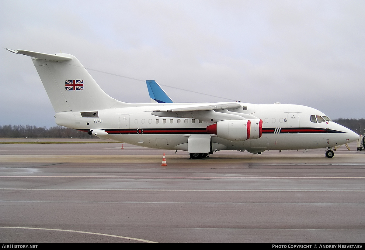 Aircraft Photo of ZE701 | British Aerospace BAe-146 CC.2 | UK - Air Force | AirHistory.net #430030