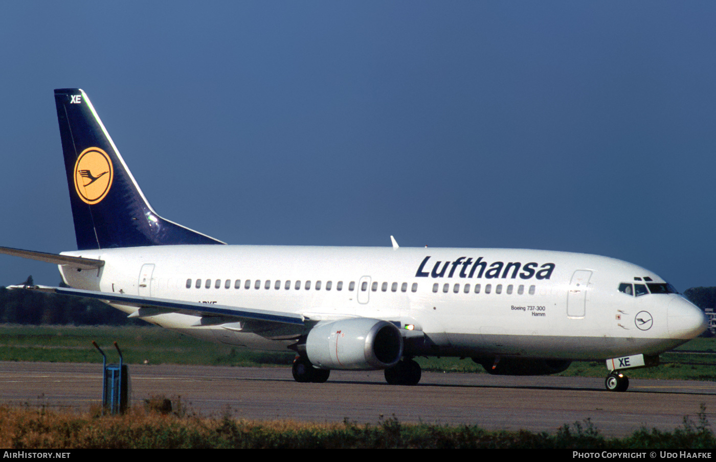 Aircraft Photo of D-ABXE | Boeing 737-330 | Lufthansa | AirHistory.net #430036